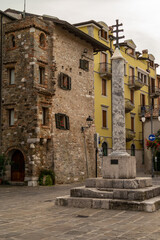 Fototapeta na wymiar Grado town square. October 2022, Friuli Venezia Giulia - Italy