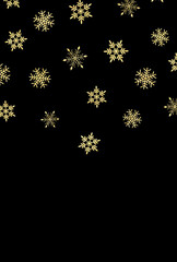 背景素材_ラメグリッター_雪の結晶