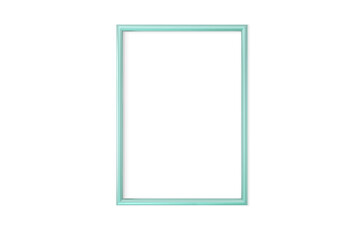 green frame isolated on white