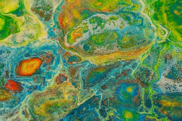 Color paint- acrylic fluid art. Exotic marble texture- abstract background