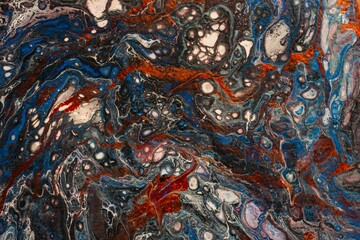 Color paint- acrylic fluid art. Exotic marble texture- abstract background