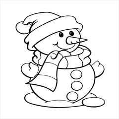 illustration of a snowman