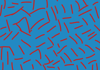 blue background with red lines