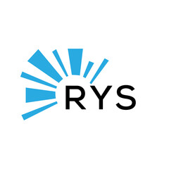 RYS letter logo. RYS blue image on white background and black letter. RYS technology  Monogram logo design for entrepreneur and business. RYS best icon.
