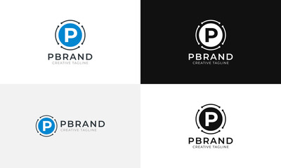 Pbrand P Letter Logo