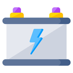 Trendy design icon of battery status 