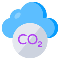 Unique design icon of acidic rain