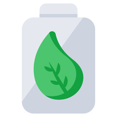 An icon design of eco bottle 