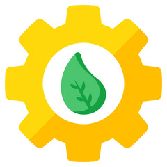 Trendy design icon of eco management 