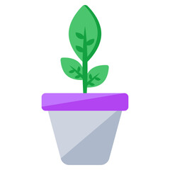 A unique design icon of indoor plant 