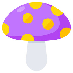 Modern design icon of mushroom