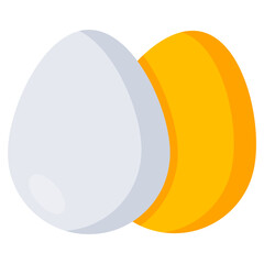 An editable design icon of eggs