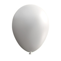 Balloon in 3d white color