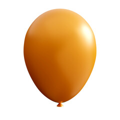 Balloon in 3d saffron color