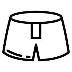 man shorts line
