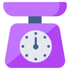 Editable design icon of kitchen scale 