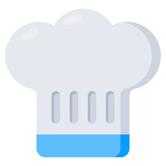 An editable design icon of chef hat
