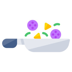Modern design icon of frying pan 