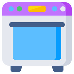 Editable design icon of cooking range 