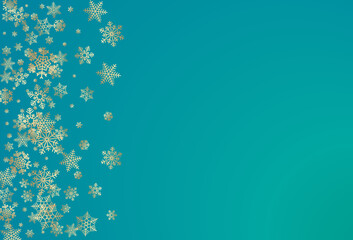 Silver Snowfall Vector Bronze Background. New