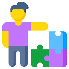 Modern design icon of problem solving 