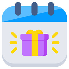 An icon design of gift schedule 