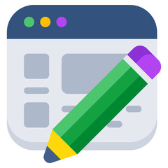 Modern design icon of web design 