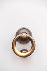 Vintage round metal door knocker