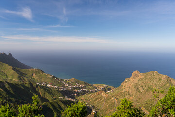 Fototapeta na wymiar Panorama Of The Anaga Mountains