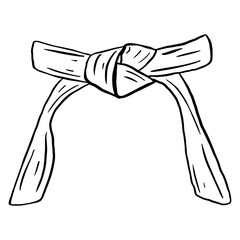 white belt logo vector karate taekwondo jiujitsu judo © irvan