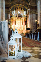 Ślubna dekoracja kościoła