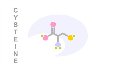 Simplified formula icon of cysteine.