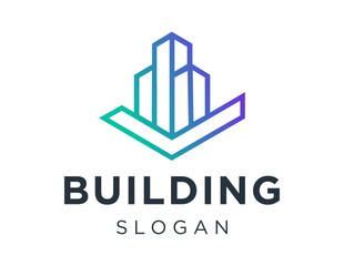 Logo design about Building on a white background. created using the CorelDraw application.