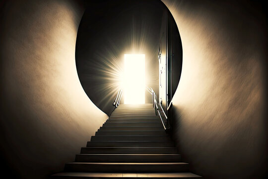 Life After Death Round Arch Stairway To Heaven With Light At End