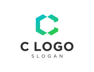 Logo design about C Letter on a white background. created using the CorelDraw application.