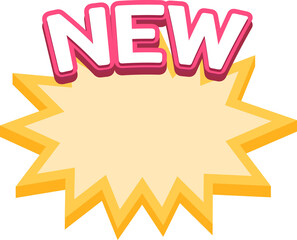 New, starburst sticker, and badge with offer and discount, Tag Promotion discount banner templates