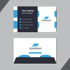 Modern Business Card Template Design, Minimalist Visiting Crad Corporate designe for company advertising.