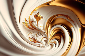 Abstract Background with waves and swirls