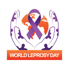 World Leprosy Day background.