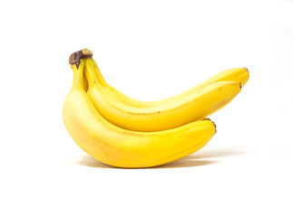 Bunch of bananas isolated on white background