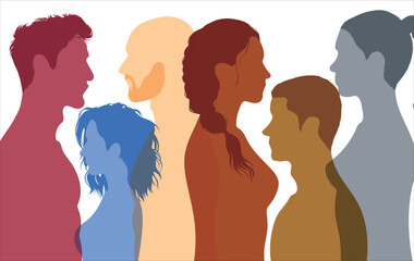 Collaborate, Co-workers, Harmony and Organization. Co-workers or collaborators. A bargaining agreement or pact. Taking a look at the diversity of the multiethnic group. 