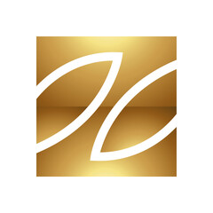 Golden Letter Z Symbol on a White Background - Icon 9