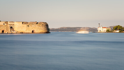 Obraz premium Lighthouse at Sveti Ante channel in Sibenik, Croatia