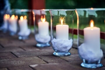 dekoracja świecami © Dariusz