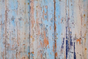 Grunge vintage wood background with peeling paint