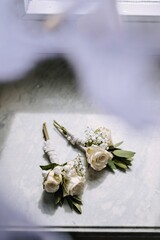 kwiatowe wiązanki ślubne - obrazy, fototapety, plakaty