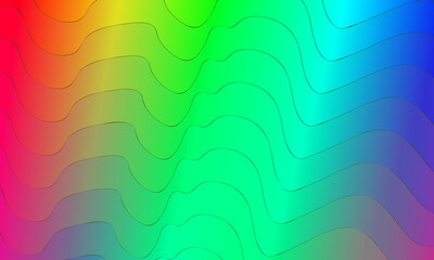 rainbow water wave pattern background illustration