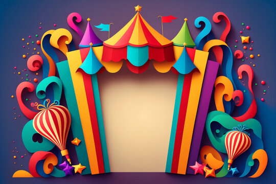 Karneval Hintergrund mit Platzhalter.  