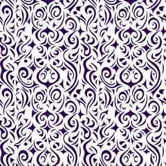 Seamless  texture. Black-and-white Abstract  pattern. Oriental motif