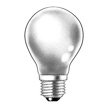 recommend clip art: Scratchboard Engraved Lightbulb